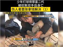 少年打球得罪富二代，被砍断双手后身亡，伤人者嚣张拿钱解决#打篮球#高三#富二代#体育馆 (1)